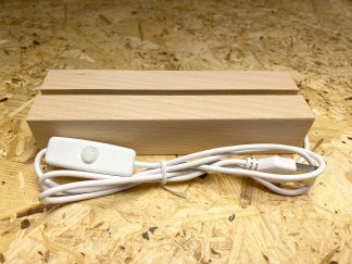 Base lámpara LED madera