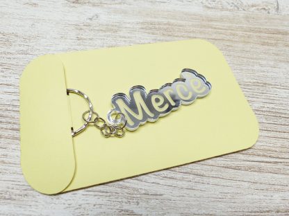 Llaveros personalizados metacrilato